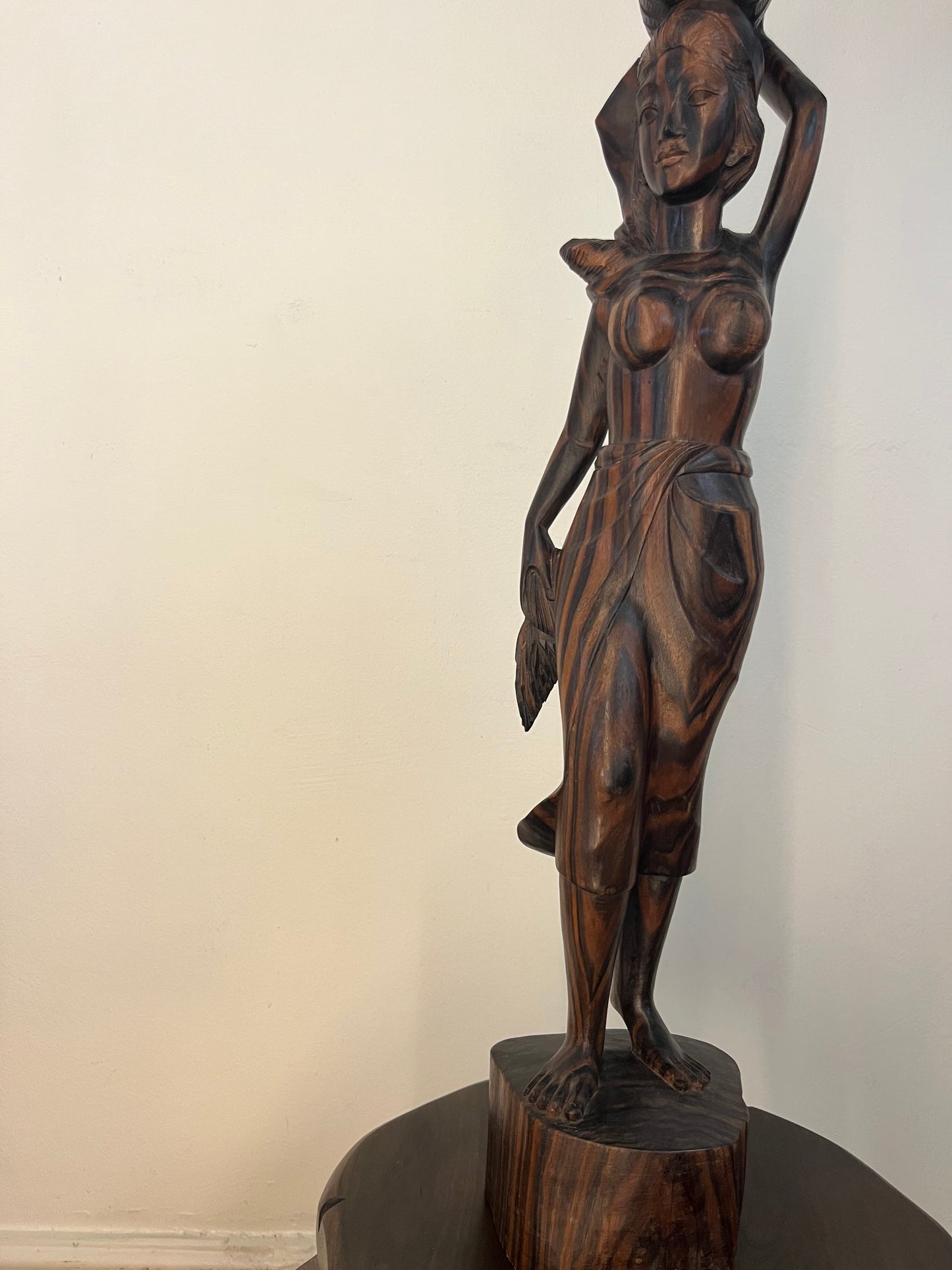 Tropical Balance, Balinese Lady with Fruit Basket