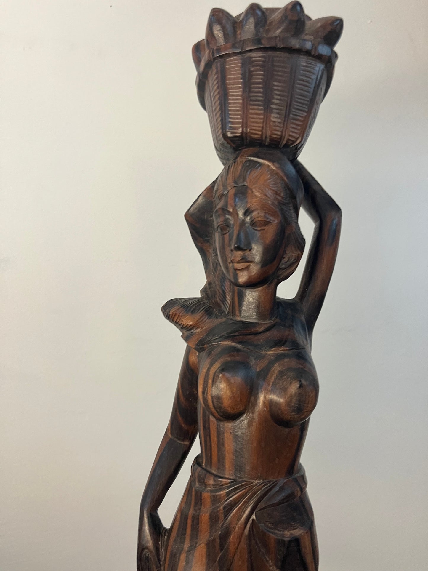 Tropical Balance, Balinese Lady with Fruit Basket