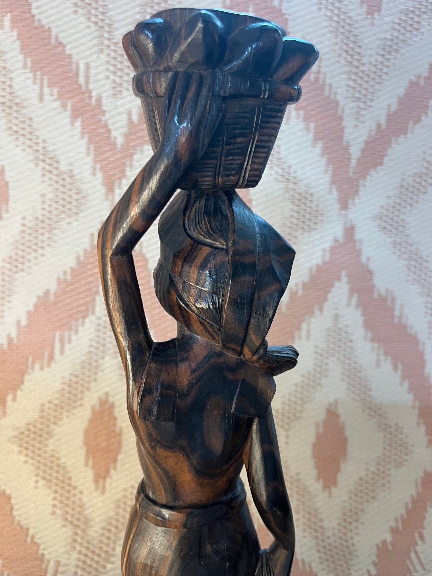 Tropical Balance, Balinese Lady with Fruit Basket